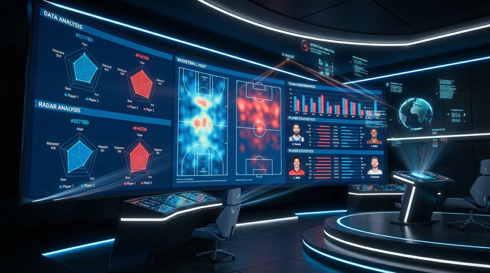 华体会 数据中心展示专业体育数据分析界面