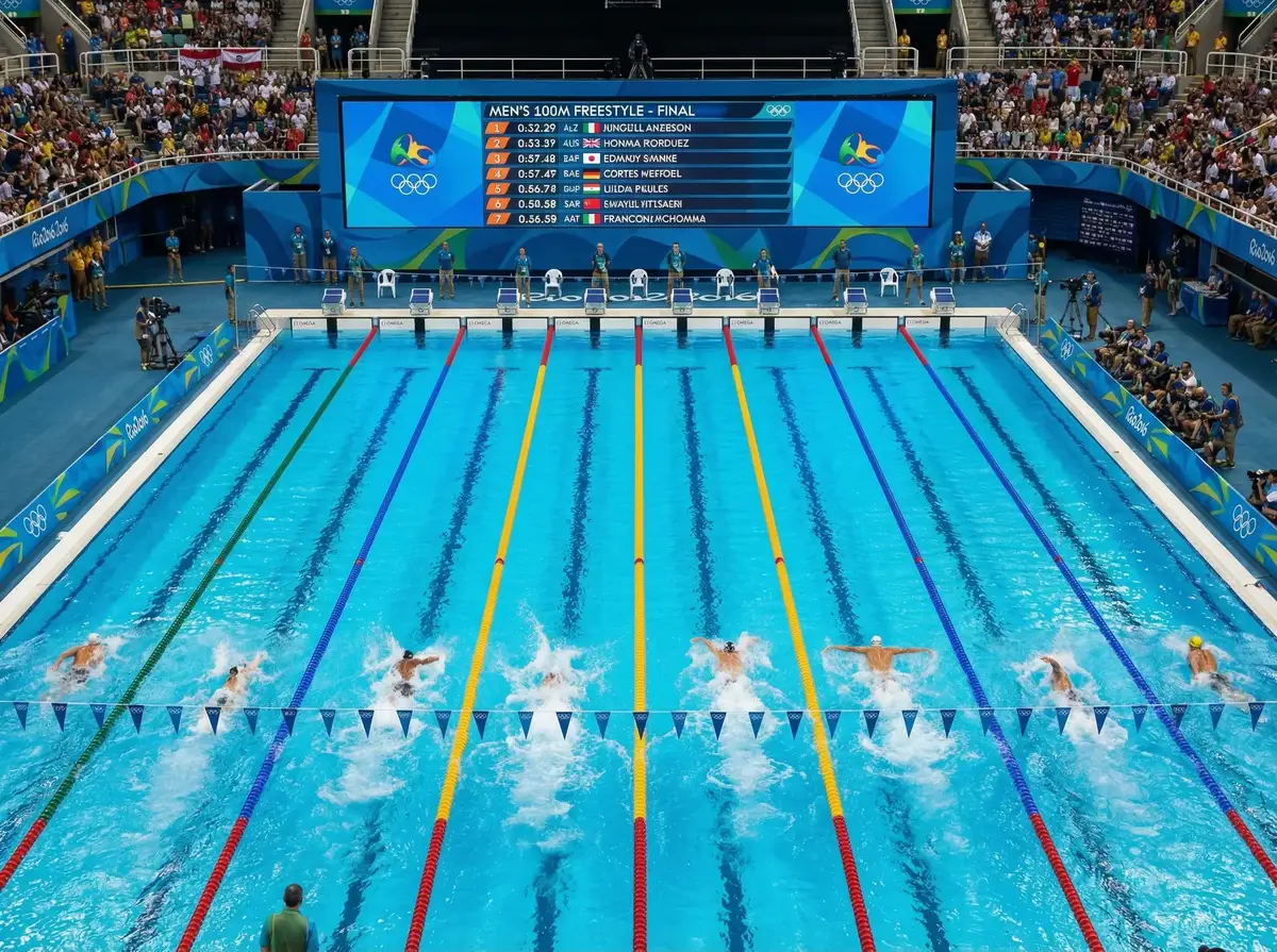 华体会 报道奥运游泳赛事精彩瞬间