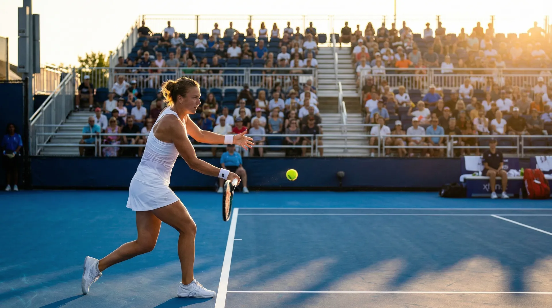华体会 网球赛事精彩正手击球瞬间